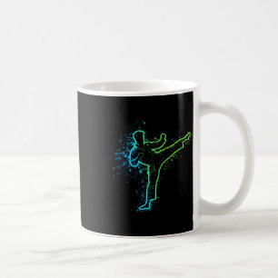 Mug Karate High Kick Splash Style Arts Martiaux Design