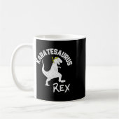 Mug Karate Karatesaurus Rex Dinosaur Funny Martial Art (Gauche)