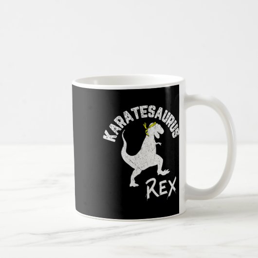 Mug Karate Karatesaurus Rex Dinosaur Funny Martial Art (Droite)