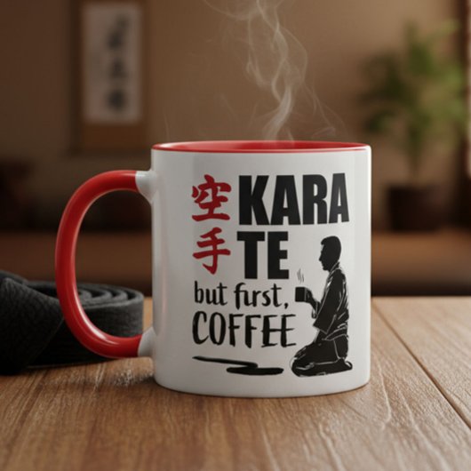 Mug Karate -mais café, d'abord