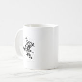 Mug Karate Martial Arts Flying Boxer Kickboxer T (Devant gauche)