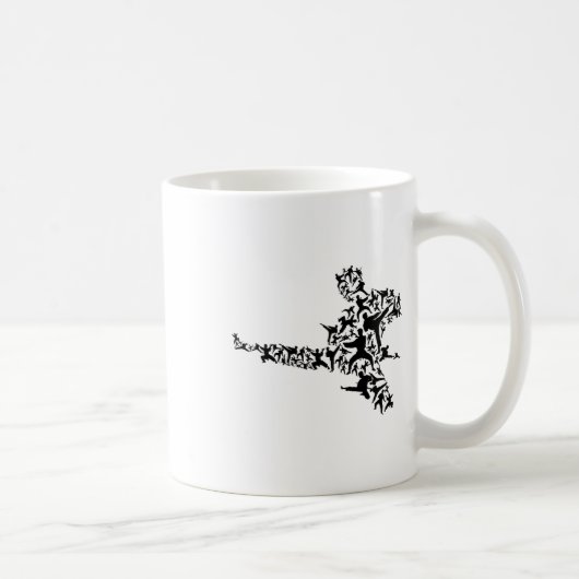 Mug Karate Martial Arts Flying Boxer Kickboxer T (Droite)