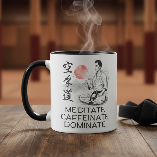 Mug Karate - Méditez. Cafféinez. Dominez.