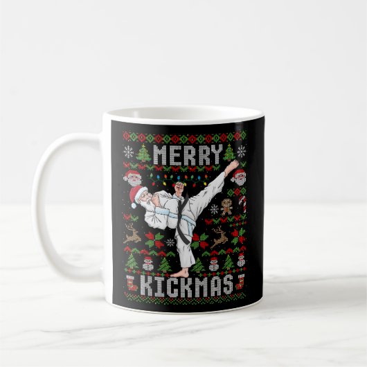 Mug Karate moche Santa Claus Martial (Gauche)