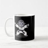 Mug Karate Monkey Ironic Wildlife Ape Fighter (Gauche)