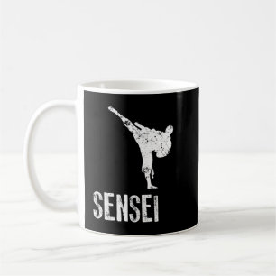Mug Karate Shirt, Sensei Cool Arts Martiaux Cadeau