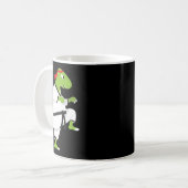 Mug Karate T-rex Cool Mignon Dinosaure Combattant Hall (Devant gauche)