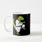 Mug Karate T-rex Cool Mignon Dinosaure Combattant Hall (Gauche)
