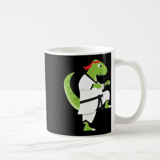 Mug Karate T-rex Cool Mignon Dinosaure Combattant Hall (Droite)