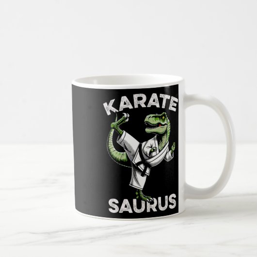 Mug Karatesaurus T-rex Karate Dino Funny Dinosaur Mart (Droite)