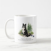 Mug Karelian Bear Dog Watercolor Breed Quote (Gauche)