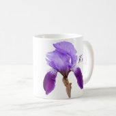 Mug Karen nom fille mauve iris fleuri (Devant droit)