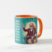 Mug Karl Marx lecture ver cadeau (Devant droit)