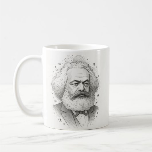 Mug Karl Marx Portrait design (Gauche)