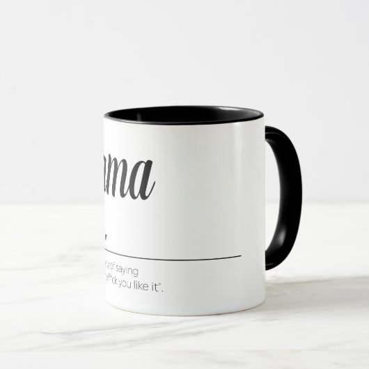Mug Karma Définition Drôle (Devant droit)