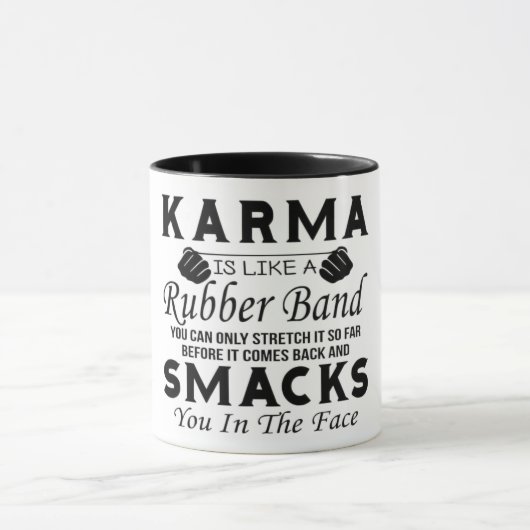 Mug Karma drôle (Centre)