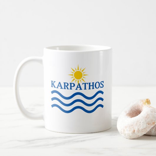 Mug KARPATHOS Grèce, Sun Waves (Avec donut)