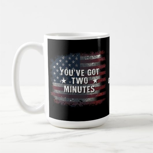 Mug Kash Patel "Vous avez deux minutes" Interview Quot (Gauche)