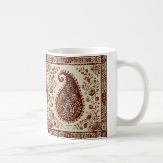 Mug Kashmiri Badaam Motif Broderie Design (Droite)