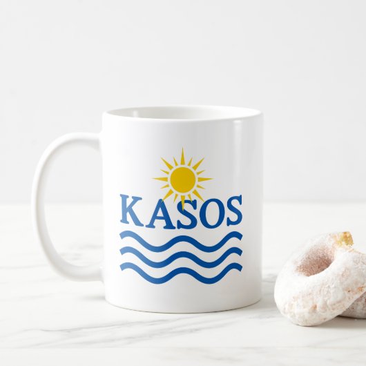 Mug KASOS Grèce. Eau solaire (Avec donut)