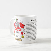 Mug Kasper, l'origine, la signification et la crête (Devant gauche)