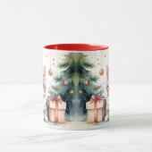 Mug Kat in kerststemming. Mok (Midden)
