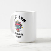 Mug Kat Lym Cute Black Cat Pirate Art (Devant gauche)