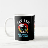 Mug Kat Lym Sarcastic Chef Cat - Bon Appetit Now Leave (Gauche)