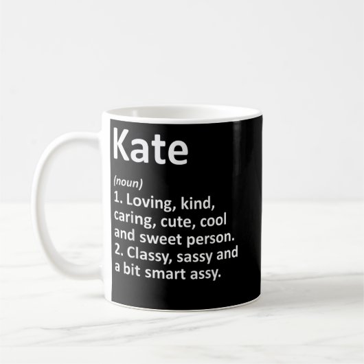 Mug KATE Définition Personnalized Funny Birthday G (Gauche)