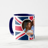 Mug , Kate, prince George - drapeau britannique (Devant gauche)