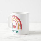 Mug Kate Vintage Boho arc-en-ciel (Devant gauche)