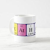Mug Katharina nom de table périodique muet (Devant gauche)