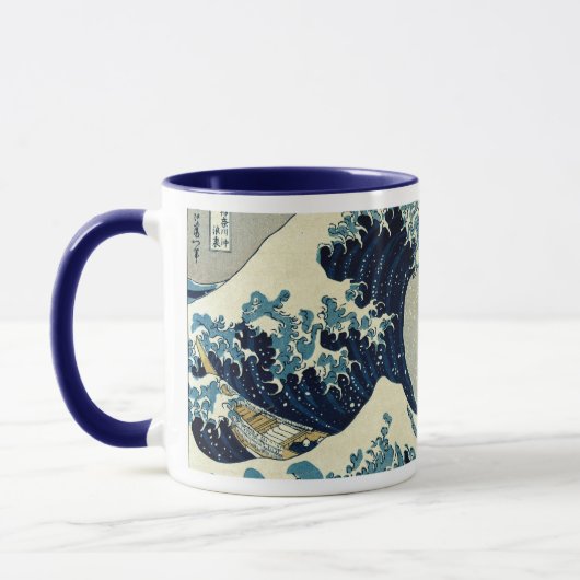 Mug Katsushika Hokusai dans La Grande Vague au large d (Gauche)