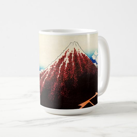 Mug Katsushika Hokusai - Éclairages sous le sommet (Devant droit)