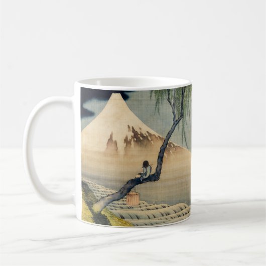 Mug Katsushika Hokusai - Garçon regardant le Mont Fuji (Gauche)