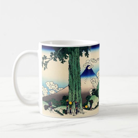 Mug Katsushika Hokusai - Passe Mishima dans la provinc (Gauche)