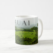 Mug Kauai, Hawaii paysage avec texte (Devant droit)