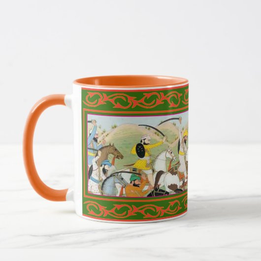 Mug Kaur - art historique sikh #2 - orange (Gauche)