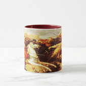 Mug Kaur - art historique sikh #5 - rouge foncé (Centre)