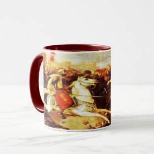 Mug Kaur - art historique sikh #5 - rouge foncé