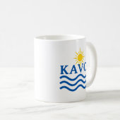 Mug KAVOS Corfu Grèce, Sun Waves (Devant droit)