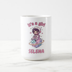 Mug Kawai Astro Girl Gender Reveal