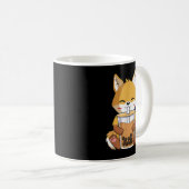 Mug Kawaii Anime Fox Boire Boba Bubble Tea Lover (Devant droit)