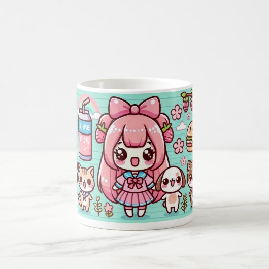Mug kawaii anime tierno (Centre)