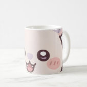 Mug Kawaii Bat Pastel "Daisuki" (Devant droit)