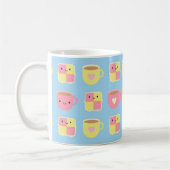 Mug Kawaii Battenberg Cake & Cup of Tea (Gauche)