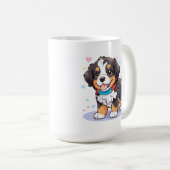 Mug Kawaii Bernese Puppy, mignonne Berner Pup (Devant droit)