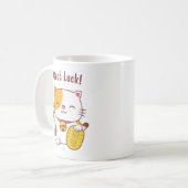 Mug Kawaii Bon Chat Chat Japonais Maneki Neko (Devant gauche)