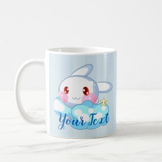 Mug Kawaii Bunny, Cloud & Star Custom (Gauche)