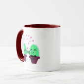 Mug kawaii cactus amour (Devant gauche)